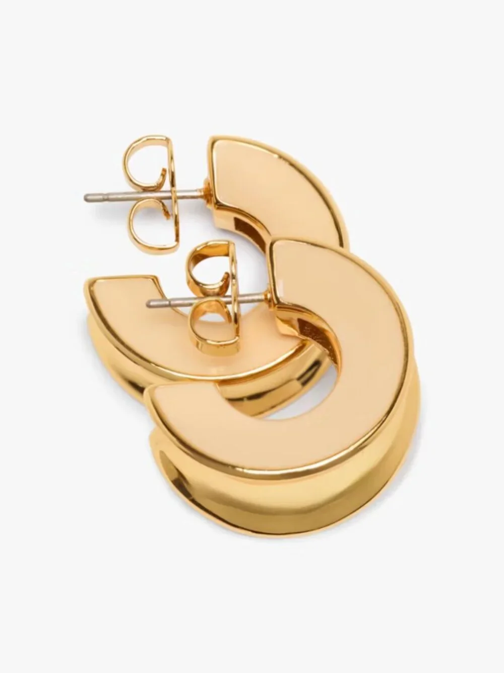 kate spade Beige/Neutral Bold Small Hoops/NWT